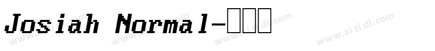 Josiah Normal字体转换